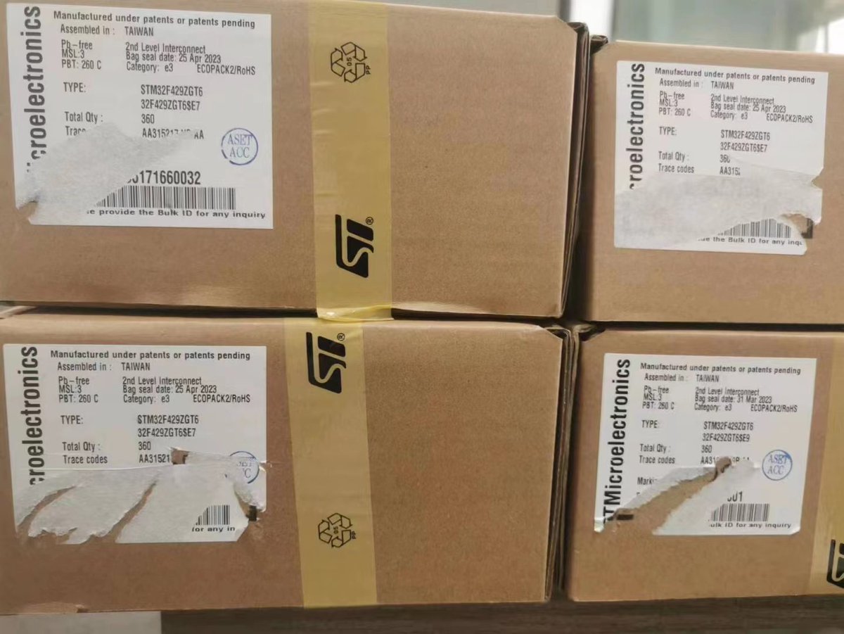 babytiaho's tweet image. ST's high-end materials match with industrial and medical customers, 
mainly #STM32F407 #STM32F429 #STM32F7 #STM32H7
86 13924820688