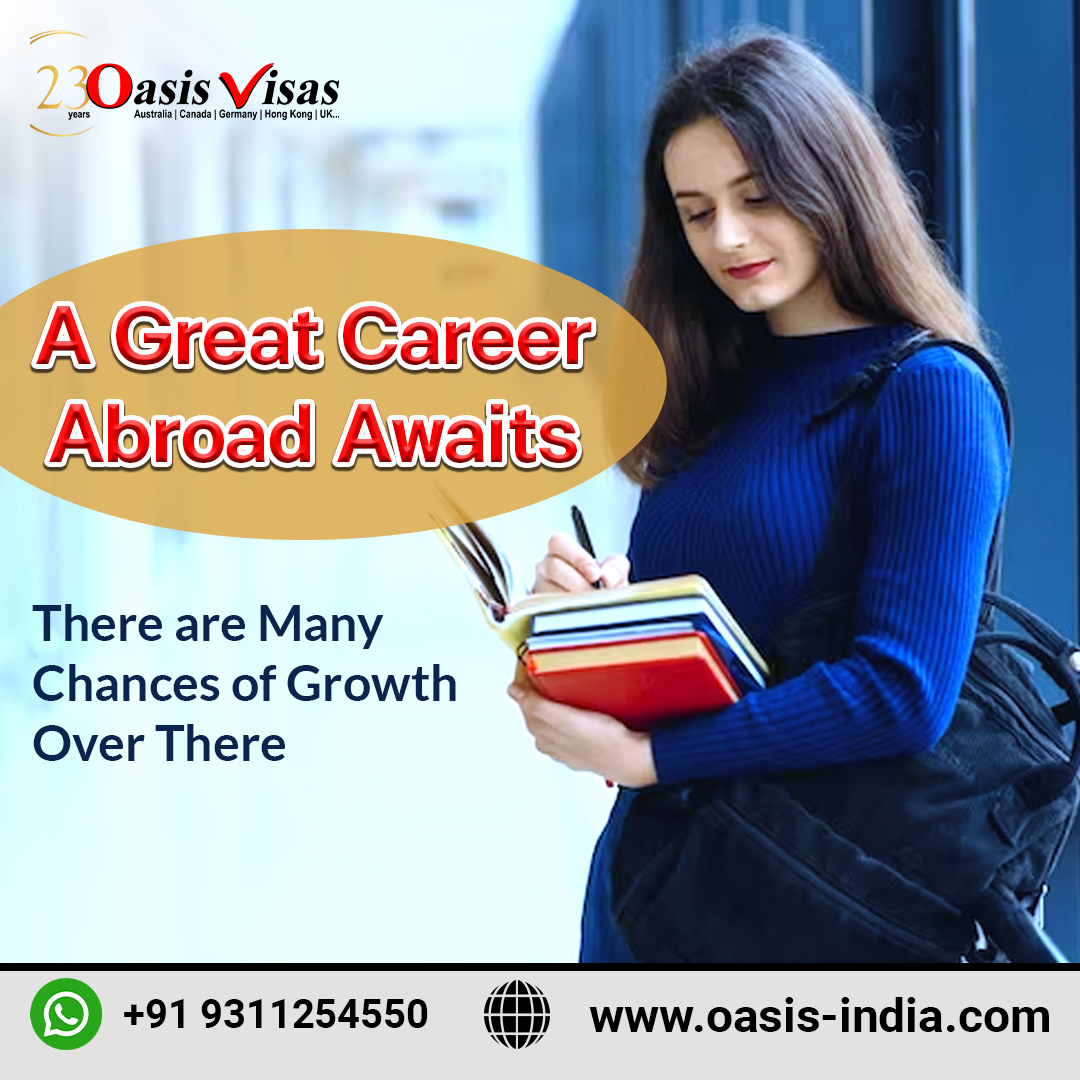 A Great Career Abroad Awaits

Get in touch with our immigration experts at 9311254550 or write to us via WhatsApp. 

For more details, visit: oasis-india.com

#immigration #abroad  #abroadconsultancy #abroadvisa #settleabroad #careeropportunities #overseas…