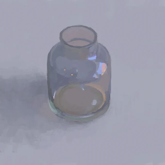 瓶に映ってる窓外の景色が好き
