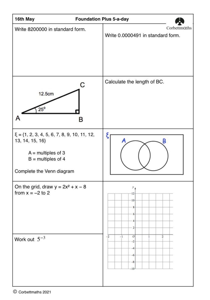 Corbettmaths tweet media