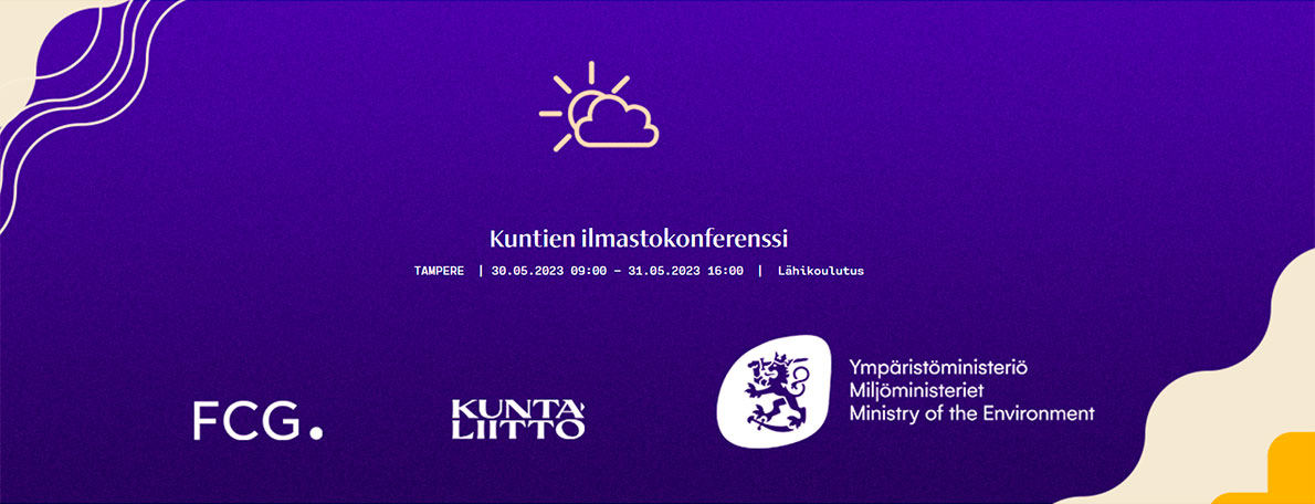 Kuntien #ilmasto'konferenssi #Tampere'ella 30.-31.5. – eli kahden viikon päästä! Mitä on vuosien aikana opittu ja miten näitä oppeja hyödynnetään tulevassa työssä?

Vielä ehtii ilmoittautua mukaan. Tervetuloa mukaan!

#kunnat 

koulutus.fcg.fi/koulutustapaht…