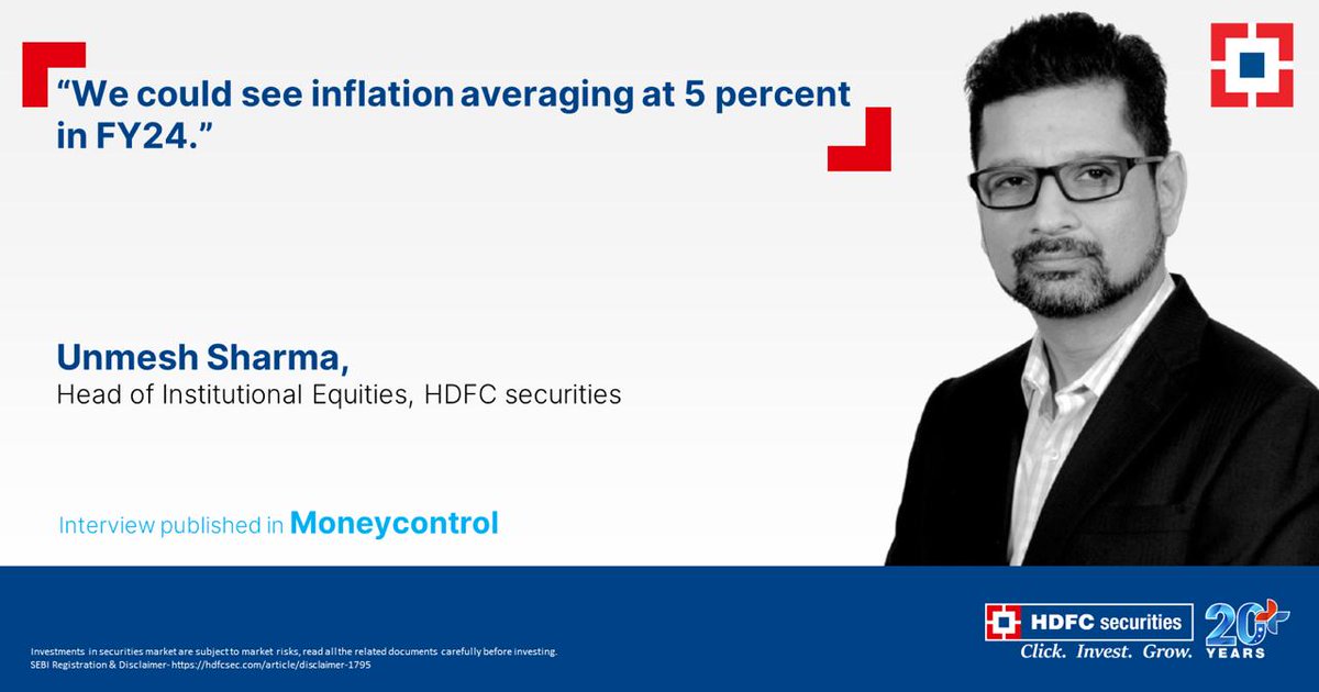 hdfcsec's tweet photo. Our preferred sectors are large-cap banks, industrial and real estate, power, pharma, gas, and capital markets. - Unmesh Sharma
Read more - https://t.co/lCwWcI6N5E
#IndianStockMarket #MarketUpdate #HSLResearch #Capex #InterestRates #Sectors #EmergingMarkets https://t.co/9Dk0gfQG9C