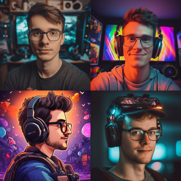 Some interesting Midjourney prompts. A profile photo of a 3D printing expert. A profile photo of a tech