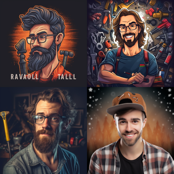 Some interesting Midjourney prompts. A profile photo of a 3D printing expert. A profile photo of a tech