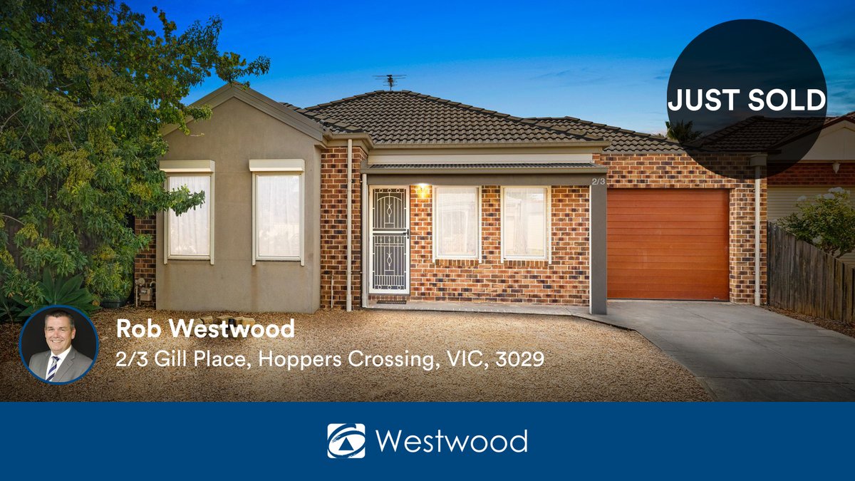 RobWestwoodFN's tweet photo. 🛌 2 🛀 1 🚘 1
📍 2/3 Gill Place, Hoppers Crossing, VIC, 3029

My latest sale on RateMyAgent.

https://t.co/fKwNlp4Wzd

...
#ratemyagent #realestate #First_National_Westwood https://t.co/mzjbVmEyPx