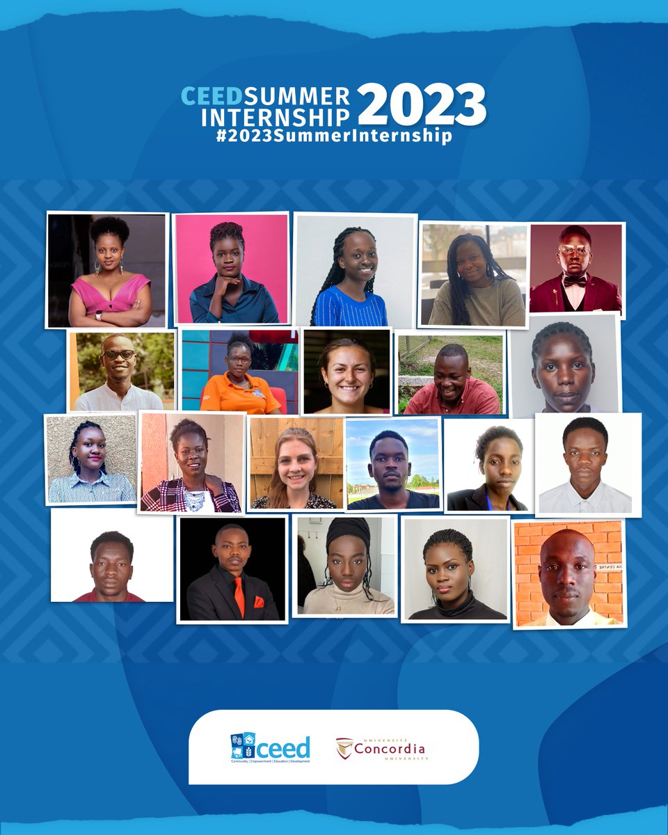 CEED is excited to announce our 2023 summer internship cohort! 21 youths from Canada 🇨🇦and Uganda 🇺🇬 , 4 community projects, 3 months professional internship program in Gulu City, Uganda!
