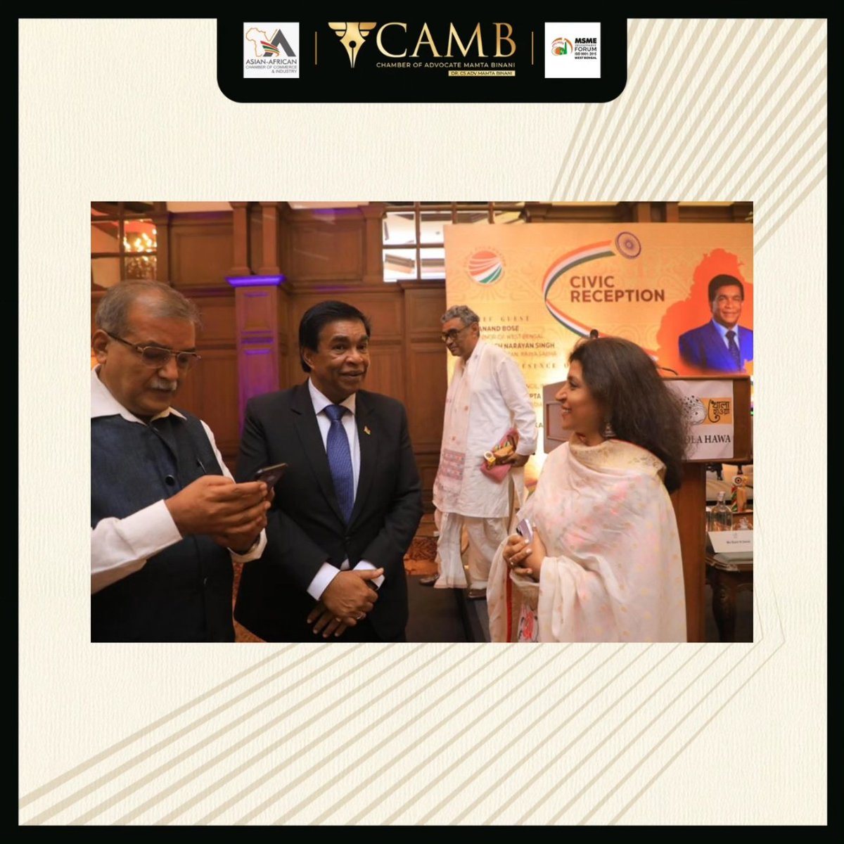Honoured to attend the Civic Reception and Dinner in the Honour of H.E. Prithvirajsing Roopun GCSK (President of Mauritius) at Taj Bengal, Kolkata..!!

#MamtaBinani #CivicReception #DinnerInHonour #PresidentOfMauritius #TajBengal #KolkataEvent #HonouredGuest #DiplomaticEvent