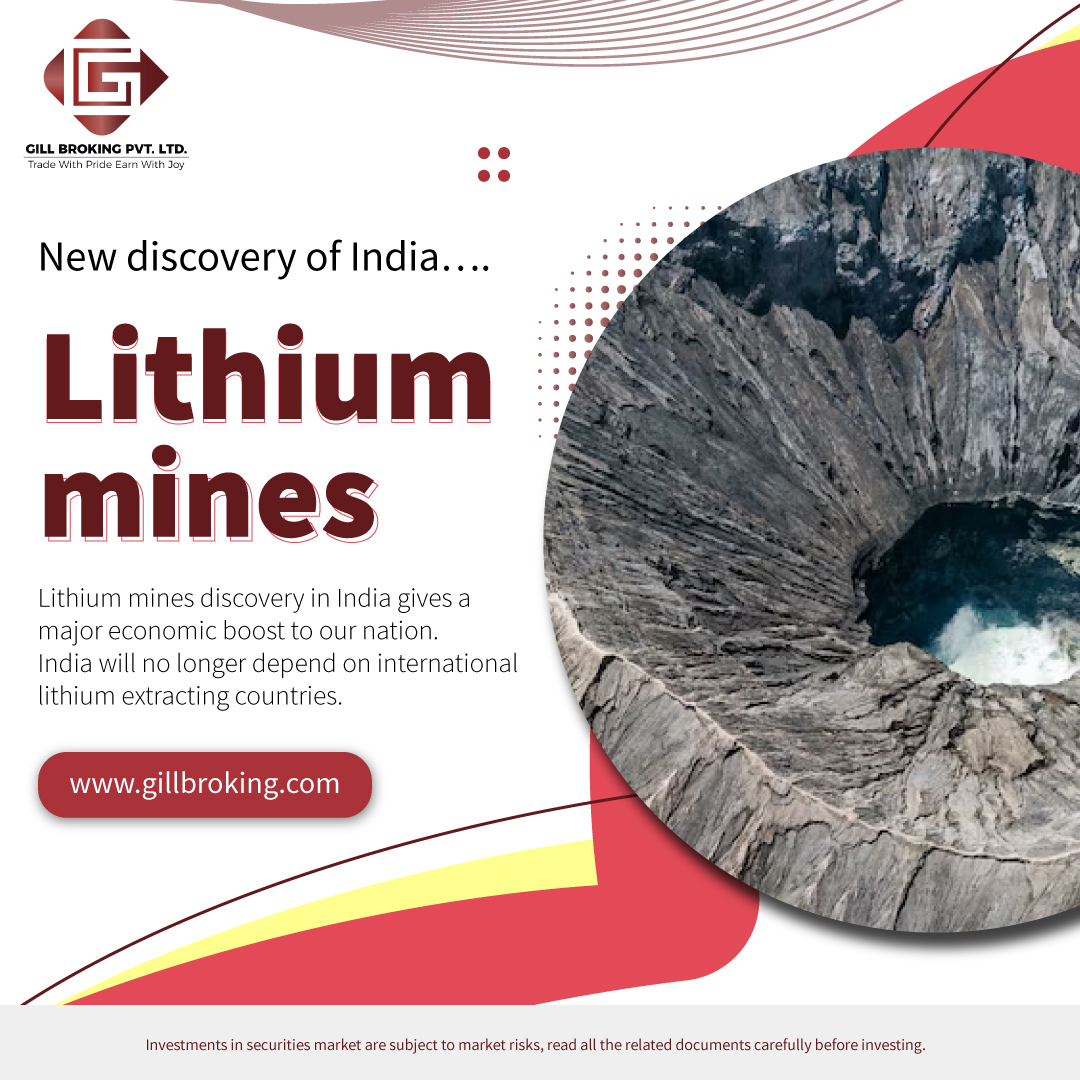 🚀 Exciting news! India uncovered a massive lithium mine, unlocking a new era of renewable energy possibilities. 🌍💡 #gillbroking #LithiumDiscovery #CleanEnergyRevolution #IndiaUnleashed #stocktrading #commodotietrading #onlinetrading #people #comments #tradelikeapro #ThankYou