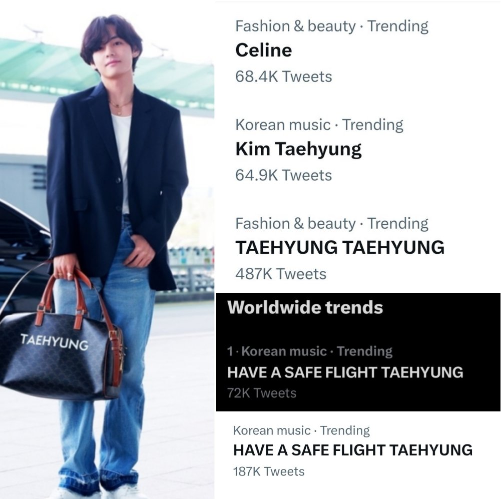 BTS V Kim Taehyung Airport fashion #v - BTS Kim Taehyung