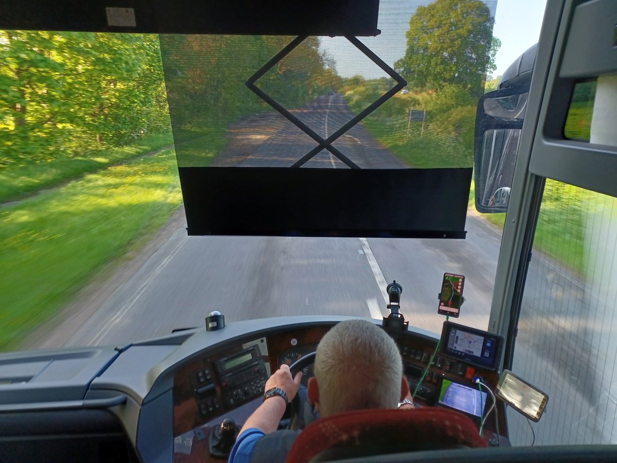 NFUNotts's tweet photo. This is the view from my railway carriage on the way to London for @NFUEducation #Farmersforschools training. Not the ideal way to begin my journey and much slower than the usual @LNER service between Newark and King's Cross. #neverbookedabus #railreplacementbus https://t.co/4tFem4wQ09