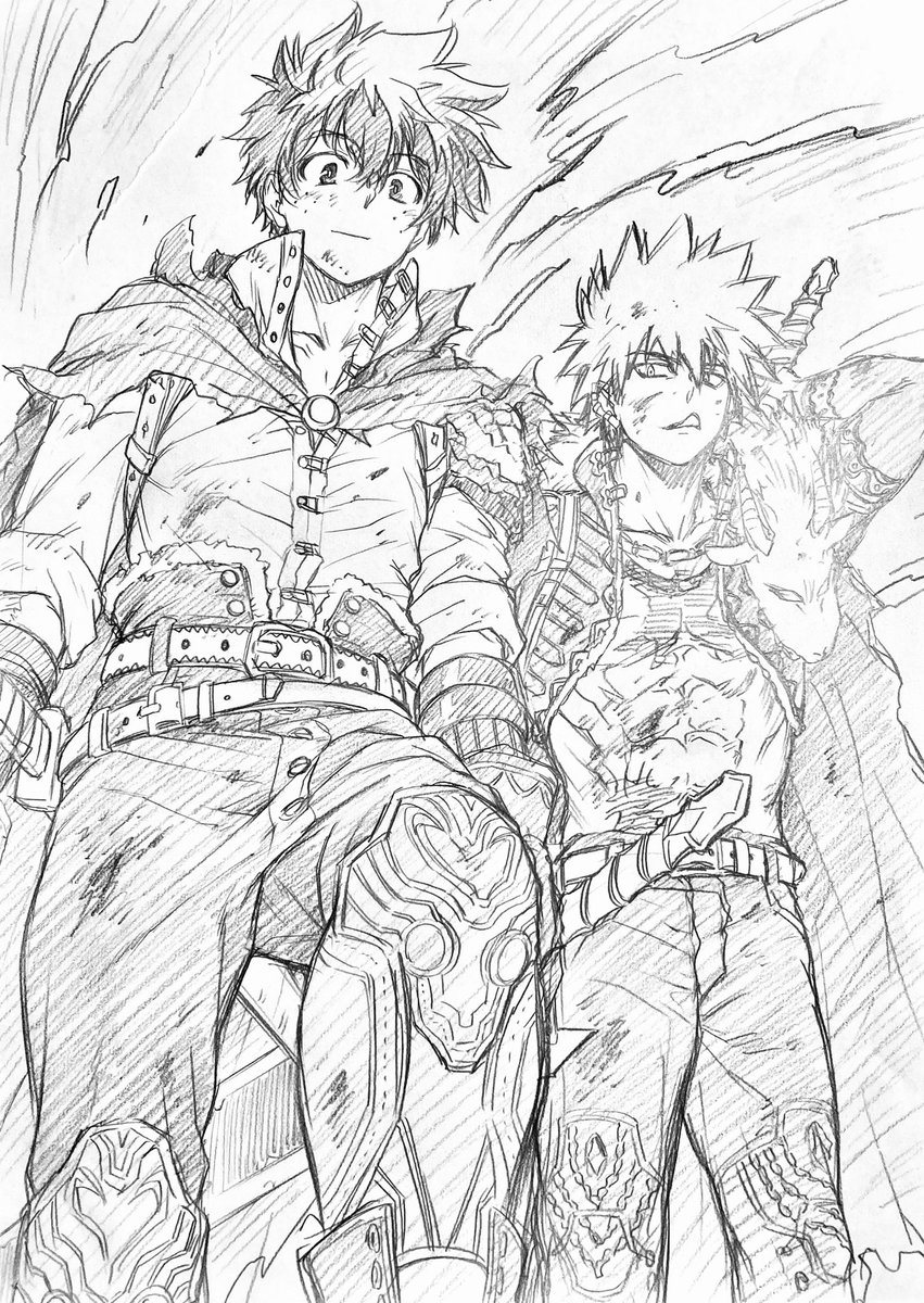 ラフ描き、💥🥦 再掲  盗賊