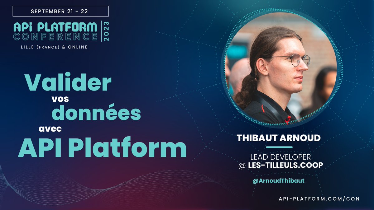 ArnoudThibaut's tweet image. Je suis très content d&apos;annoncer que je vais donner ma première conférence à l&apos;#APIPlatformCon 2023 !