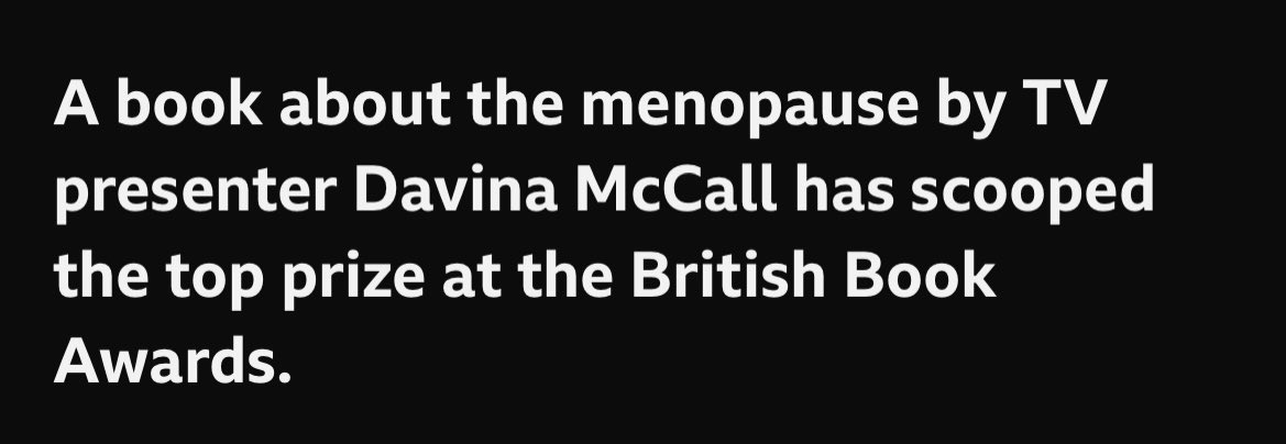 And drained all known stocks of HRT 😂….#davinamccall #HRT #BritishBookAward #BritishBookAwards #menopause