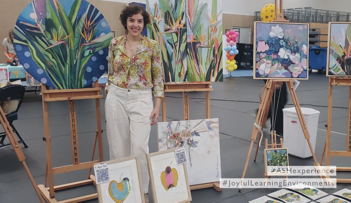 The PTO celebrated spring by welcoming over 60 vendors into our Sports hall for the Spring Bazaar. A Yard sale was held outside under the sunshine.

Among many treasures, some of our own teachers showed their talents with artwork up for sale.