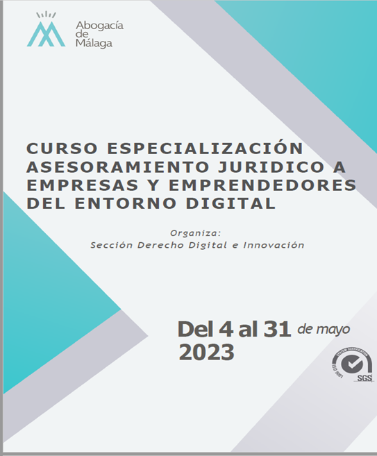 algoritmolegal's tweet image. Nuestro director @RicarditoOliva impartirá la ponencia &quot;Robótica e #InteligenciaArtificial, implicaciones jurídico-laborales&quot; en el Curso de Especialización y Asesoramiento Jurídico a Empresas y Emprendedores del Entorno Digital, organizado por el Colegio de Abogados de Málaga.