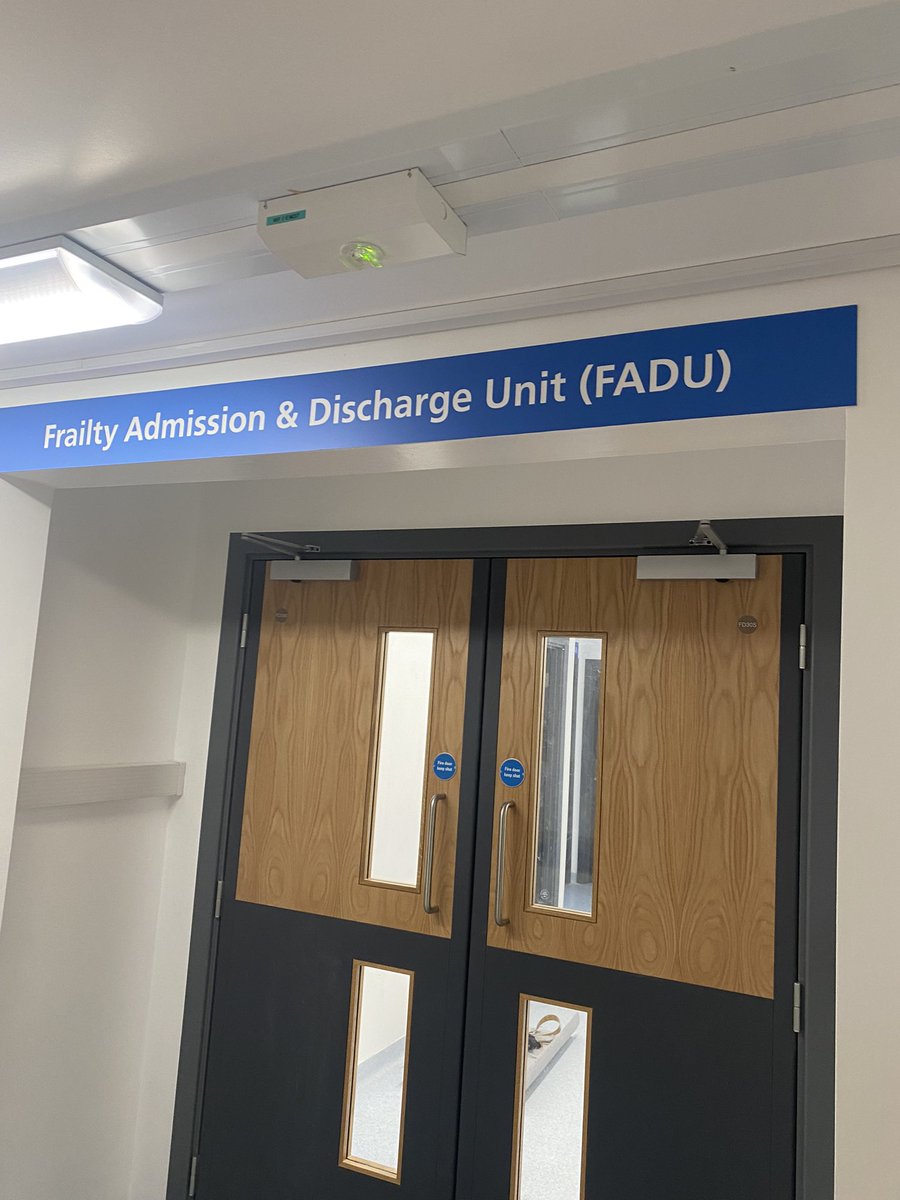 Oh hello new signage. We’ve been waiting for you. #FADU coming soon to our Trauma and Orthopaedic bed stock. Dedicated admission area for our frailer patients with fragility fractures. #teamtrauma