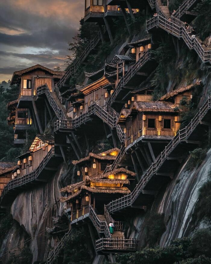 Miscelánea🍀 on Twitter: "Casas colgantes, Valle De Wangxian #China https://t.co/AAaoMQAj9y" Twitter