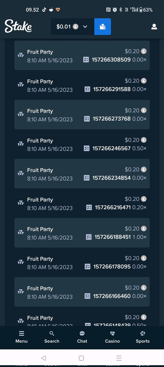 @Stake Fruit Party ate my monthly, 101 dollar in one hour🫤. The thing was probably hungry sad😭