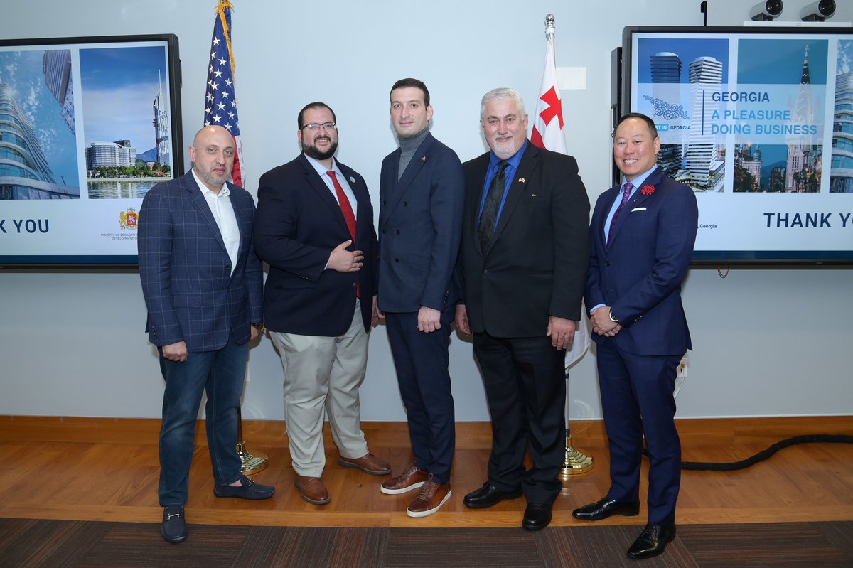 🇺🇸The CEO of Enterprise Georgia held meetings with American companies in San Diego in order to encourage #investments from the USA.

The round table's major purpose was to introduce American companies to Georgia's investment climate and competitive conditions.