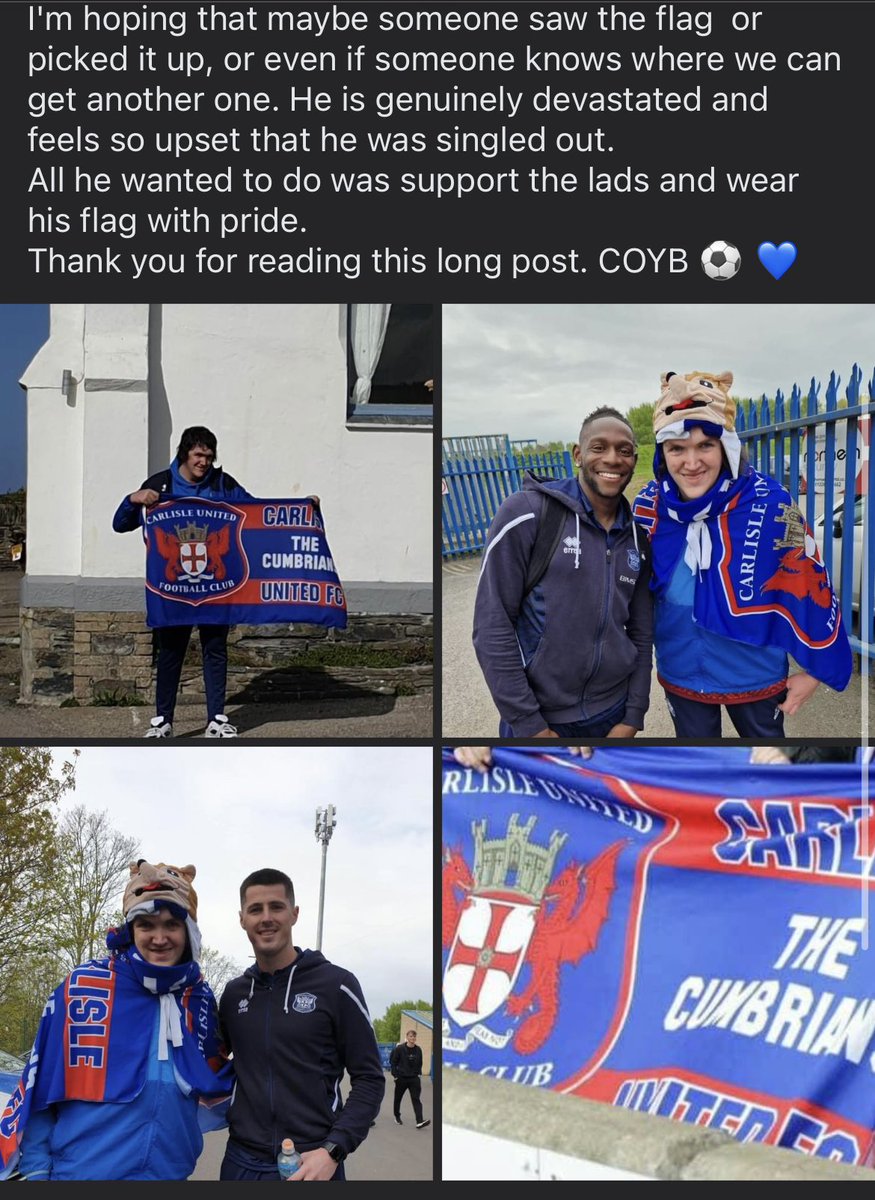 If anyone has one of these flags they’d be willing to sell to us or knows anyone who could help us locate his one at Bradford can they let us know please.