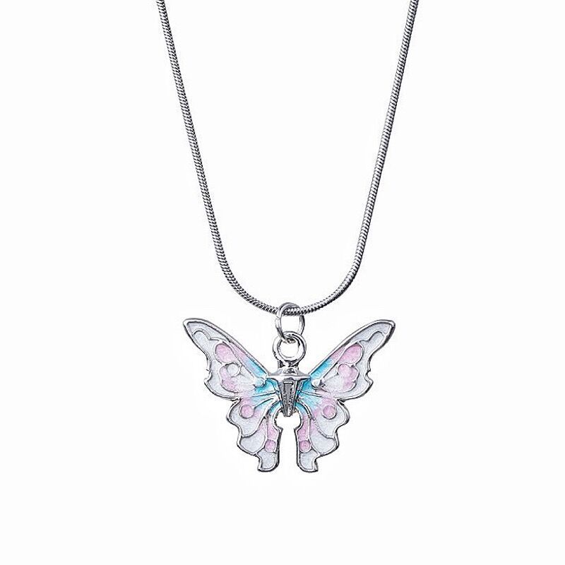 JKRAPPmedia's tweet image. 2023 New Fashion Sweet Cool Gradient Color Butterfly Necklace Clavicle Chain #claviclechain #sweetnecklace #butterfly #fashionshow