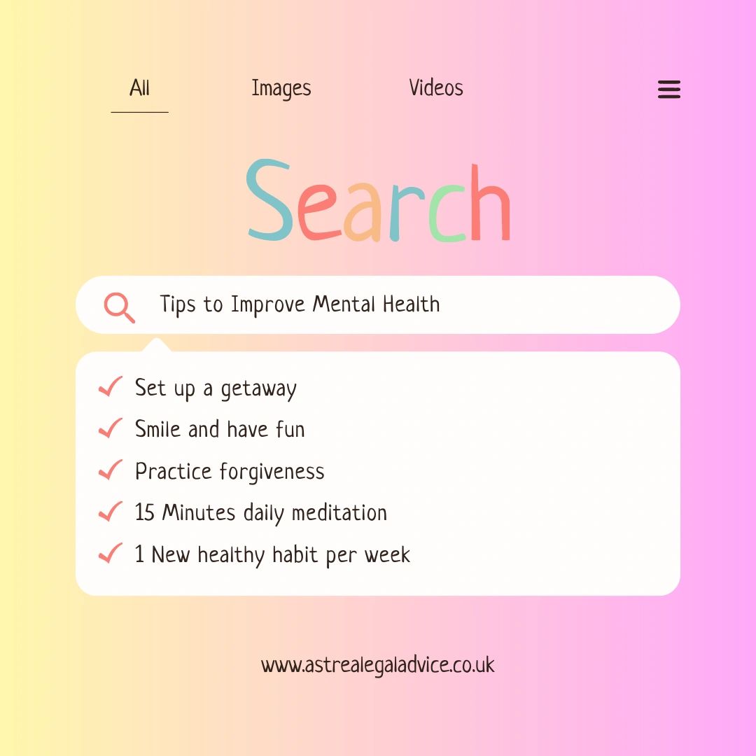 astrealegaladvice.co.uk
#mentalhealthawareness #mentalhealth #selfcare #fitness #mentalhealthmatters