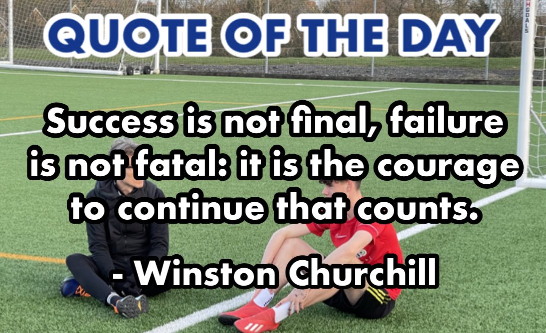 #QOTD 🗣️

It is the courage to continue that counts… 🤔

#integerfootball #quote #motivation