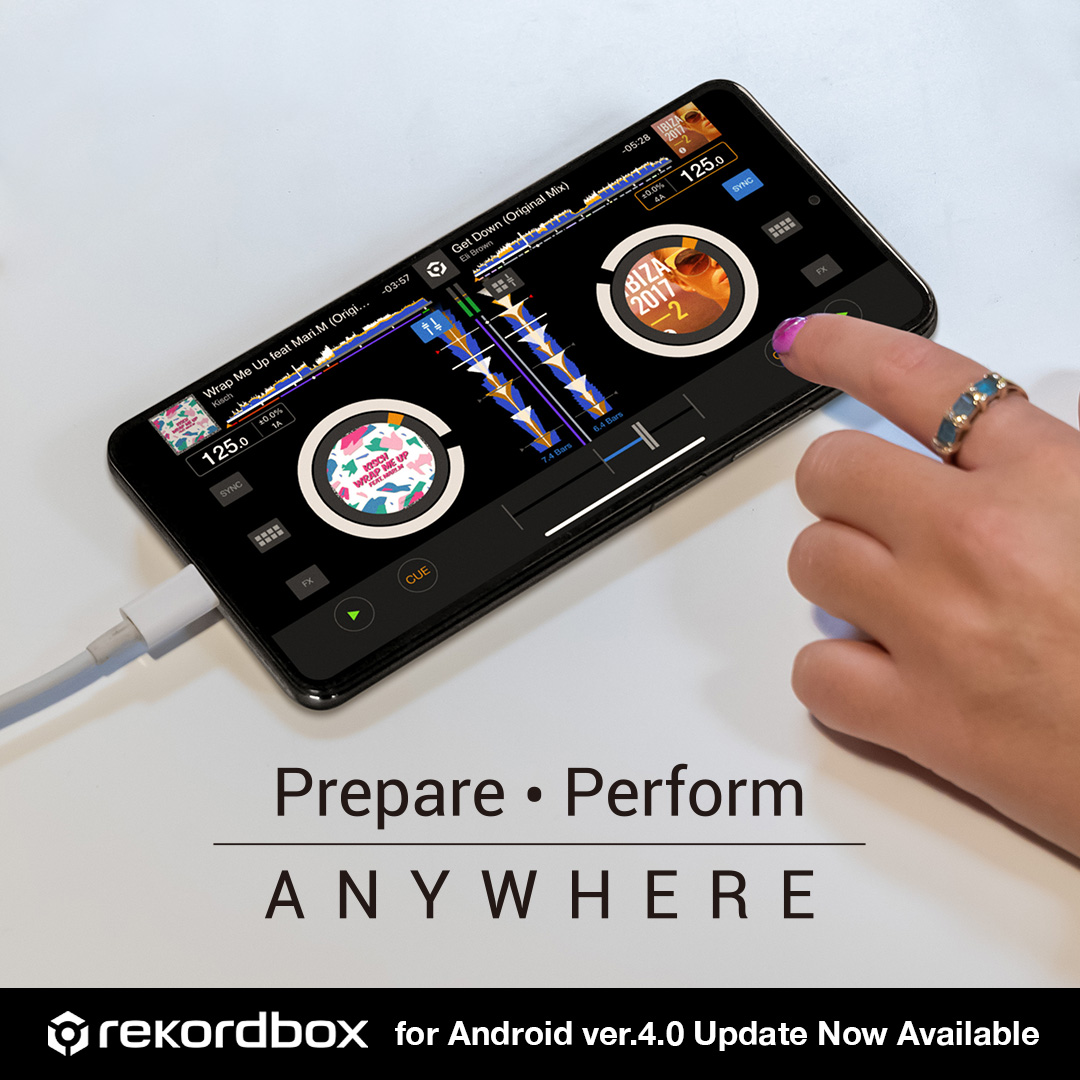 The all-new rekordbox for Android ver. 4.0 is now available. Start DJing for free with only your Android device or connect our DDJ-FLX4 controller via USB or Bluetooth to take things up a level.

Find out more here: bit.ly/3L8mYBI 

#PioneerDJ #rekordbox