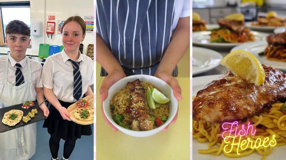 “Kids DON’T cook at school anymore …' Really? #FishHeroes shows that #foodeducation is #aliveandkicking with students learning about nutrition, sustainability & food skills for life - get involved! #teachfood @FoodTCentre @AlaskaSeafoodUK @HeroesFish @FishmongersCo