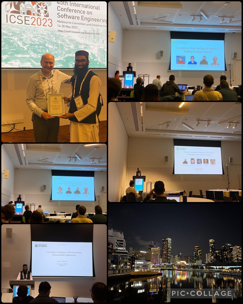 So after 3 years of covid, presenting 4 papers n recevng an award from Dr. Audris Mockus was totally worth it! I take this opportunity to announce that I will be joining Dr. Ahmed E. Hassan <a href="/sail_lab/">Ahmed Hassan</a> and Dr. Bram Adams <a href="/mcis_lab/">MCIS lab</a> for a Postdoc v.soon! <a href="/ICSEconf/">ICSE</a> <a href="/msrconf/">MSR 2025</a> #MSR2023