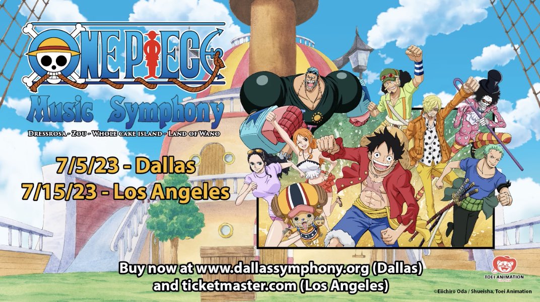 Tony Waldman on Twitter "The official One Piece Symphony is coming to the US in July for the
