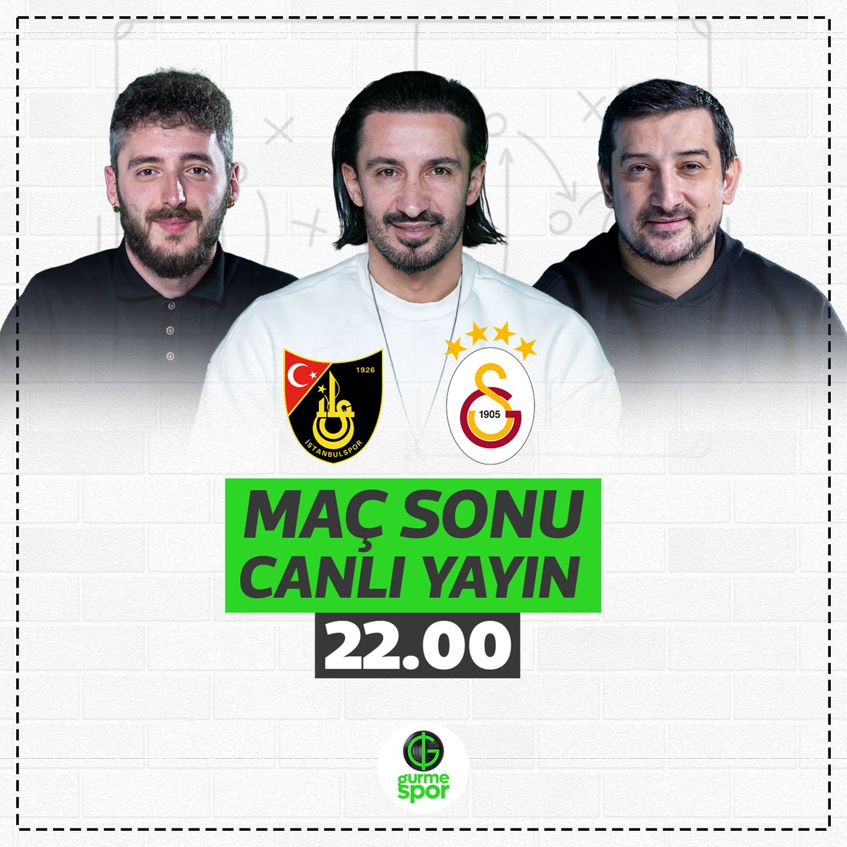 ⚔️ İstanbulspor - Galatasaray 🕥 22:00 @serhatakin81 @H_KABZE @berkaytokgozz Karşılaşmadan hemen sonra yayındayız.