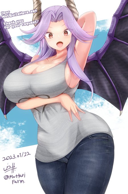 #おっぱいのでかい絵を描くのでフォローしてください
ありがたい事にご依頼ででっかいのを描く機会が多いです。 