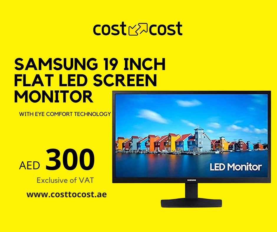 Costtocostuae's tweet photo. Experience clarity, color, and contrast with the Samsung 19 inch LED monitor with Eye Comfort Technology.
https://t.co/JekHFIblmF
#costtocost #dubai #mydubai #dubailife #sharjah #Sansung #mointor #uae #UAEdeals #offers #uae #offer https://t.co/k13YAgWUsm