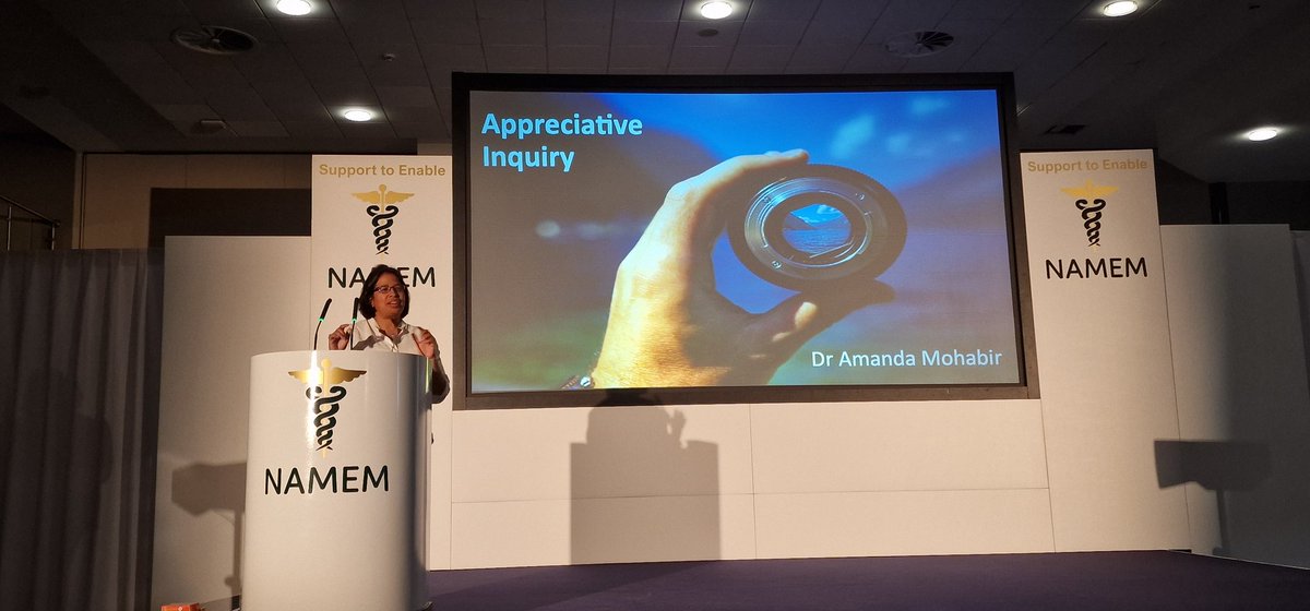 Dr Amanda Mohabir Appreciative Inquiry @BucksHealthcare #NAMEM2023 #MedicalEducation #SupportToEnable