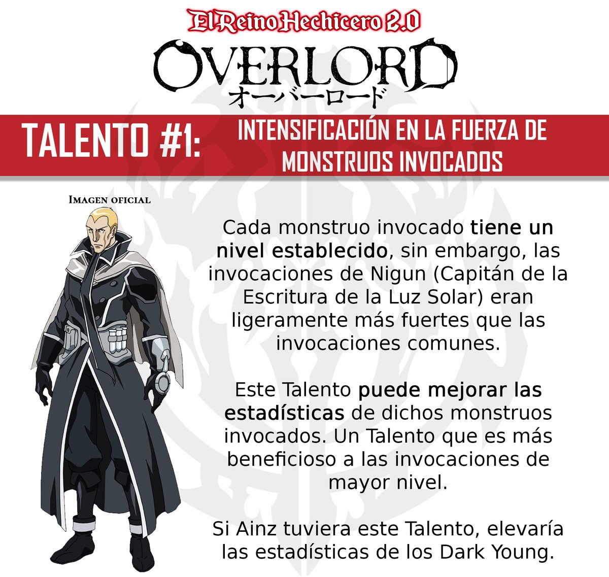 HechiceroReino's tweet photo. Talento Innato
Talento #1
#TalentoInnato #Nigun #EscrituraDeLaLuzSolar #Overlord #ElReinoHechicero https://t.co/vZZhEuqzyv