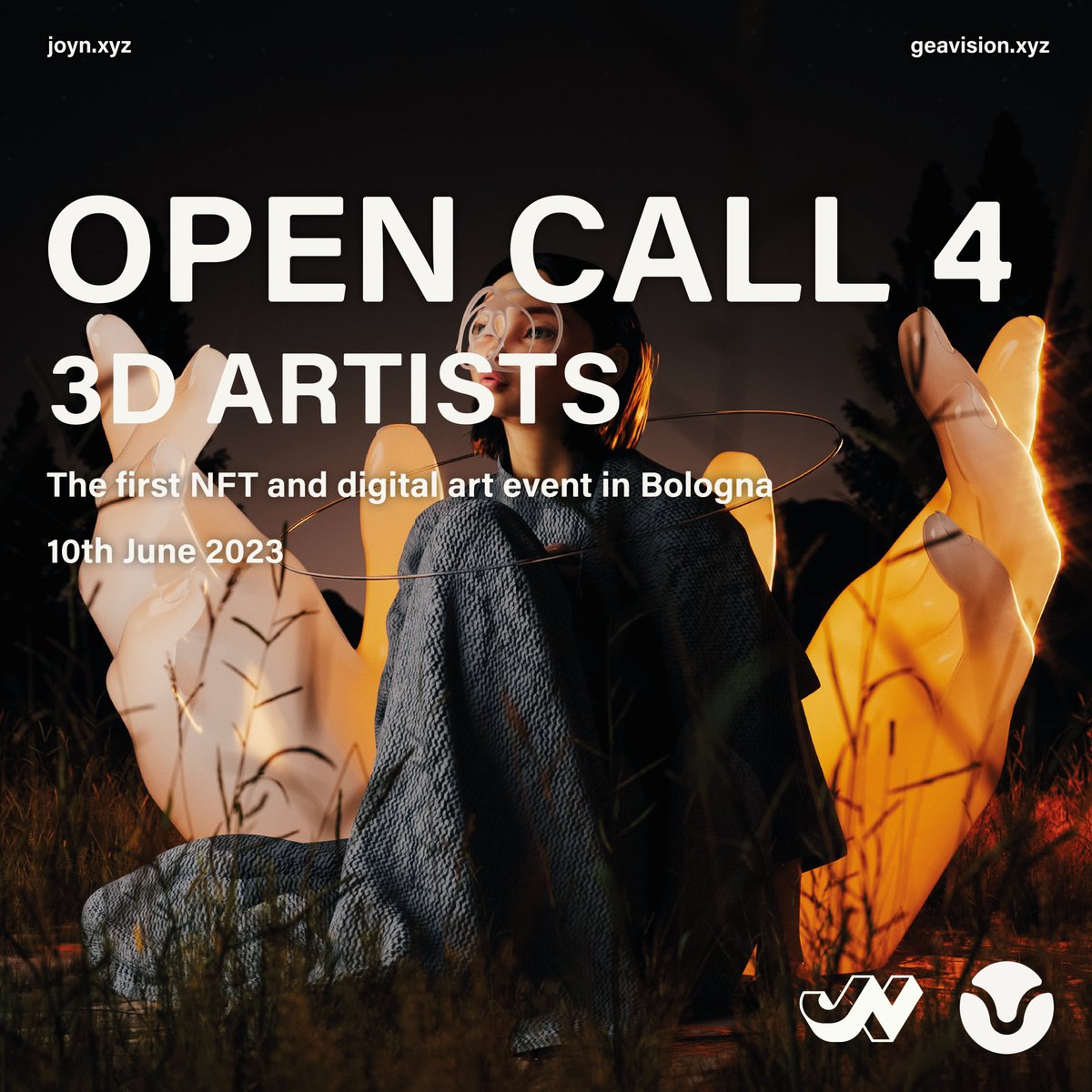 🌎OPEN CALL FOR 3D ARTISTS 🌎

Visual Art 4 Impact, the Italian event that aims to merge the art world and technological innovation.

To submit:
🔸RT &amp; like this post 
🔸Follow @geavision and <a href="/joynxyz/">Joyn</a>
🔸Follow @dirtysabbyo and <a href="/alessandrozompa/">AlessandroZomparelli</a> 

Read and drop your art below👇🏼✨