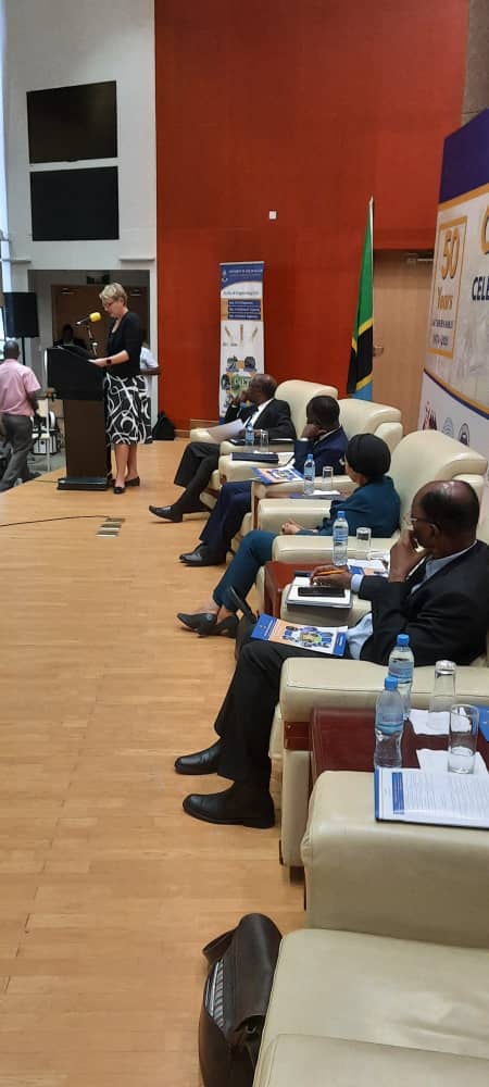 GermanyTanzania's tweet photo. Today Ambassador Regine Hess attended the #50th #Anniversary of the College of Engineering and Technology (CoET) at @UdsmOfficial .
Germany has been instrumental in the establishment of the college.
Hongera sana #CoET! https://t.co/spOmSM1P8P