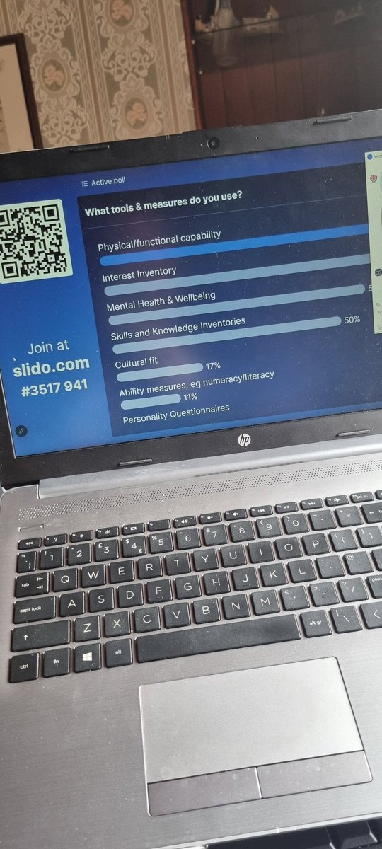 AndreaCollin's tweet photo. #vr4work loving the slido polls that is being used on Sharon & Stuart's presentation on career redirection. Real-time data right here! @UKVRA https://t.co/XiKtuYjGNT