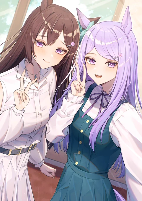 お揃い #ウマ娘 #メジロマックイーン #メジロドーベル