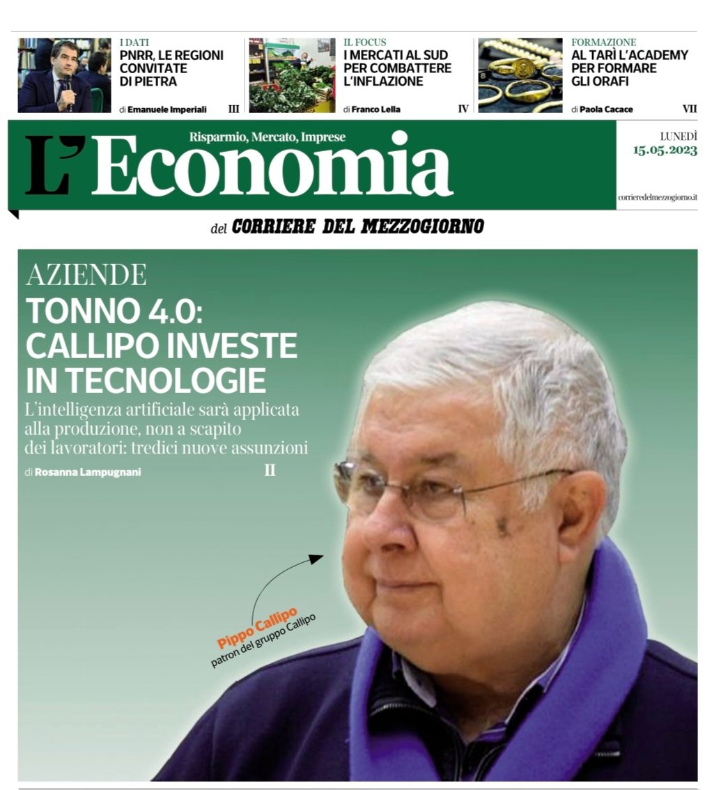GFrancoManfredi's tweet photo. La #AI l' #IntelligenzaArtificiale è felicemente applicata nel nuovo stabilimento #Callipo1913 nell'area #Zes di #LameziaTerme
Il #CavaliereDelLavoro #PippoCallipo  che guida il gruppo spiega al  #CorriereDelMezzogiorno come ha #umanizzato la AI

#Callipo 
#Pizzo
#Calabria https://t.co/EIXJW03RSS