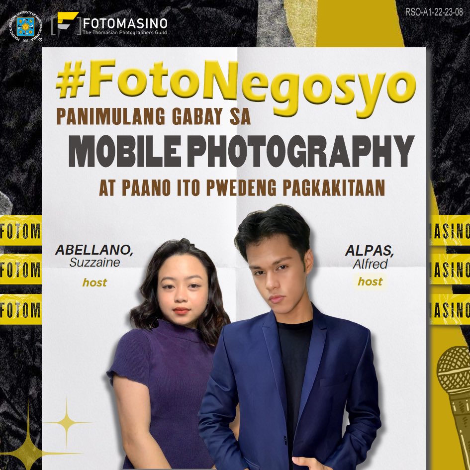 FotomasinoTPG's tweet photo. Kumusta, Fotomasians! Alam namin na nasasabik na kayong makilala ang ating panauhing tagapagsalita sa webinar na “#FotoNegosyo: Panimulang Gabay sa Mobile Photography at Paano Ito Pwedeng Pagkakitaan,” kaya naman, ngayon ay ipapakilala na namin siya sainyo! https://t.co/yyNqhvO1QY