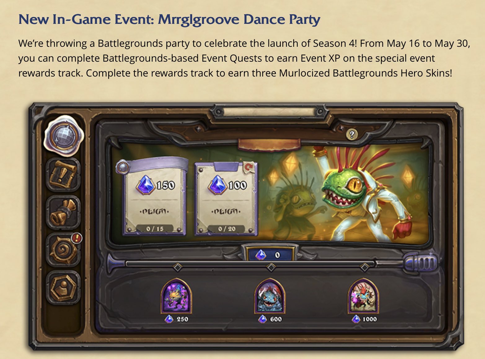 Ben Hearthstone on Twitter "Mrrglgroove! 🐸🕺🏻💃🏼🪩 It’s a dance party! A new playhearthstone