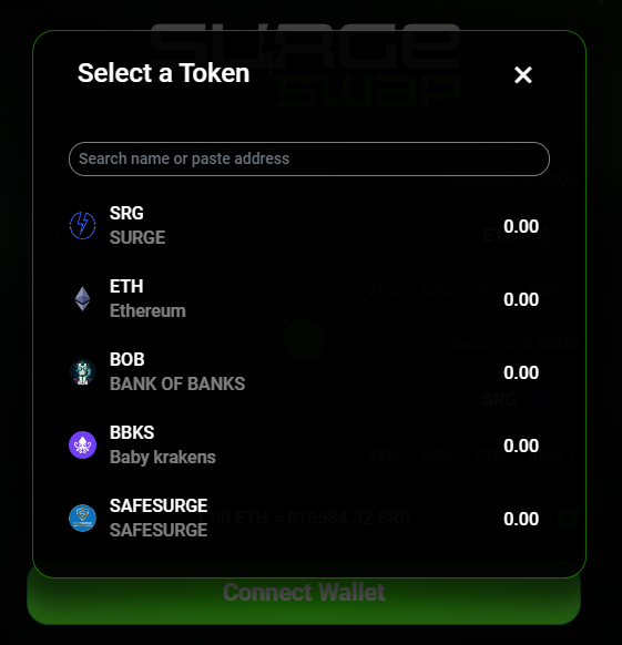 SURGEPROTOCOL's tweet photo. There are over 50 tokens paired to SRG with active communities, buying these tokens directly with #BNB, #ETH or #AETH on the SurgeSwap is an easy task.

1️⃣ - Visit https://t.co/r5L0XpPIez

2️⃣ - Connect your wallet and select any hardcoded contract from the drop-down menu or enter a #SRG20 contract address

3️⃣ - Enter the BNB/ETH/AETH amount you want to spend

4️⃣ - Click the 'Approve Token' button and accept the request in your wallet

5️⃣ - Click the 'SurgeSwap' button and accept the request in your wallet!

6️⃣ - Done!

Discussions about SRG20 tokens are held in our SURGERS Community: https://t.co/T0uPIO15cb ⚡️

Official links: https://t.co/SXUGZgqsIM
------------
#Crypto #DeFi #SURGE #SRG20 $SRG #SURGEPROTOCOL #Uniswap #PancakeSwap #cryptocurrency #SurgeSwap

DISCLAIMER: The SURGE PROTOCOL team neither endorses nor advises the purchase of any tokens at any time. Prior to investing your hard-earned money, it is imperative that you conduct thorough due diligence. Furthermore, we would like to emphasize that we are not affiliated with these SRG20 tokens, and we want to remind you that crypto investments involve inherent risks.