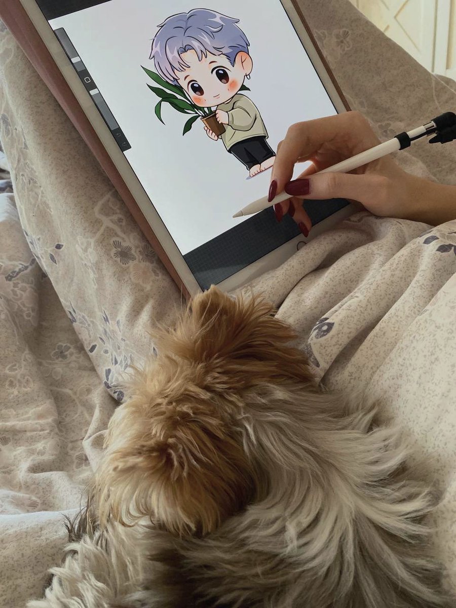 that’s how the perfect morning looks like 🥰

#wip #bts #btsfanart #Commision #namjoon #chibi