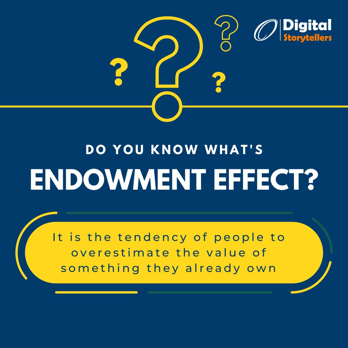 DigitalStory101's tweet photo. It is a very common marketing psychological trigger to build desire in your audience. Many businesses have tried to incorporate it into their sales tactics. 
Were you aware of this? Tell us in the comments below. 
#EndowmentEffect #MarketingTactic #MarketingTips https://t.co/nNqchrVR5D