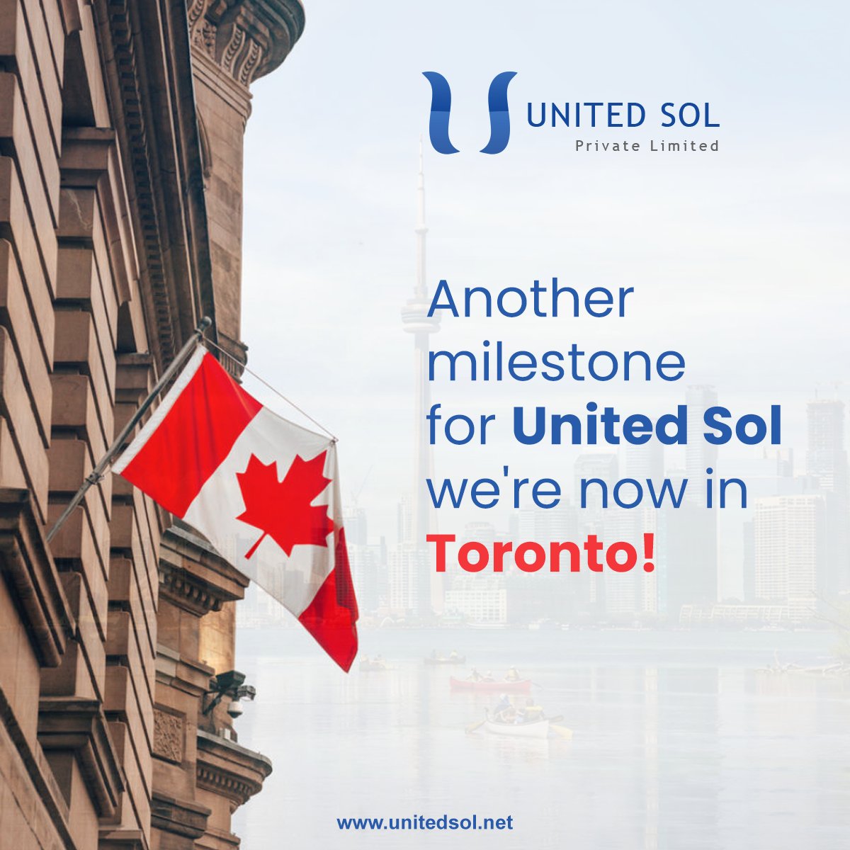 United Sol spreads its wings to Toronto. Ready to bring innovative web development and digital marketing solutions to the heart of Canada.

#unitedsol #canada #canadabusiness #canadatech #toronto #torontobusiness #ontario #ontariocanada #ontariobusiness #mississauga #software