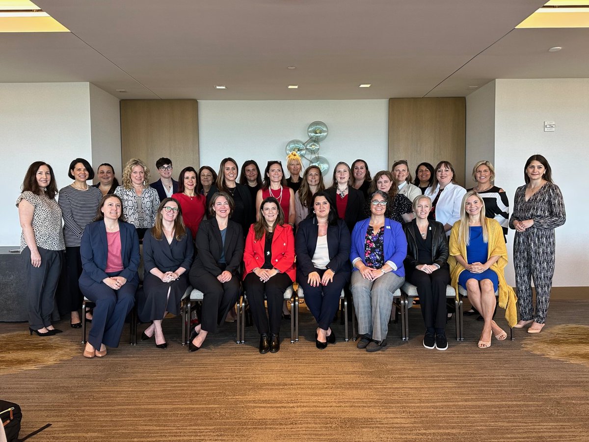 WISTAInt's tweet photo. The President of #WISTAInternational, Elpi Petraki &amp;Dafne Anghelidis of @WISTAInt ExCo, along with high level women leaders from the USA &amp;around the world, attended #WISTAUSA AGM&amp;Conference and celebrated all together its 25th Anniversary, on 10 – 12 May 2023 in Washington D.C. https://t.co/sC2GSer1oB