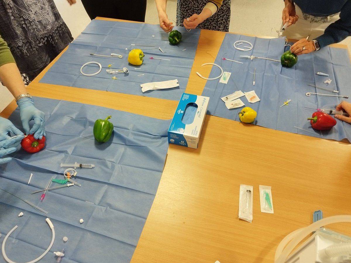 fgchr's tweet photo. Chest drain insertion for the Scottish Neonatal Skills Workshop 2023. The peppers were a surprising success!!! - with @oshea_jem @BUDS_study https://t.co/sP4C0fVKvF