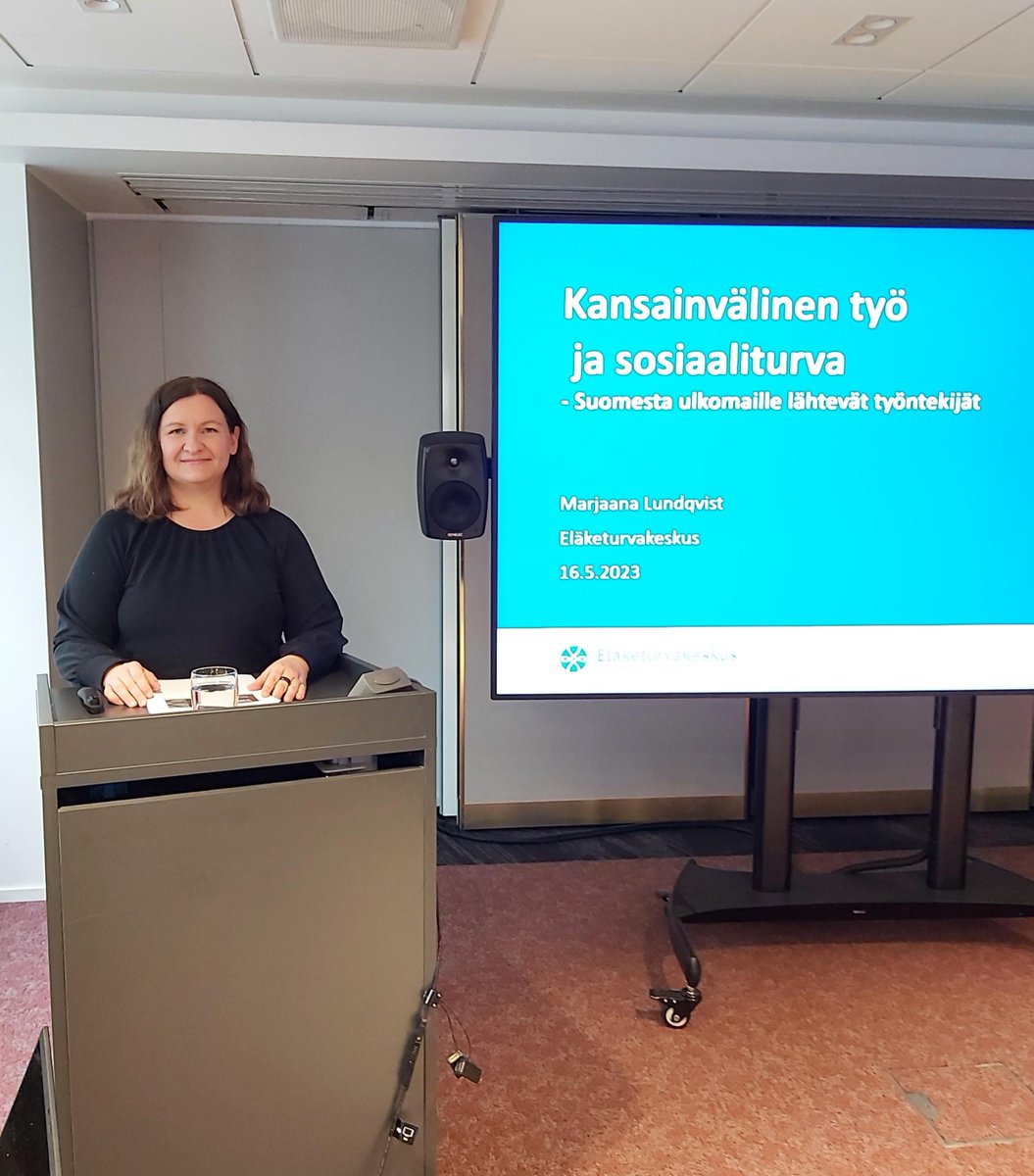 Kiitos <a href="/EKTieto/">EK-Tieto Oy</a> kutsusta tulla teidän #kvkoulutukseen mukaan puhumaan yhdestä lempiaiheesta eli #ulkomaantyön #vakuuttamisesta ja #sosiaaliturvasta. Aina yhtä mukavaa!